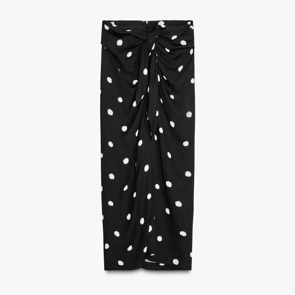 Zara Polka Dot Midi Skirt - Picture 1 of 3